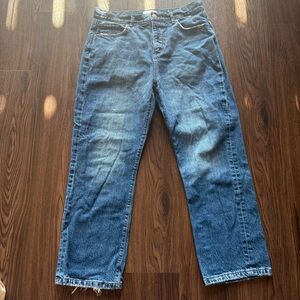 LOFT Women's Blue Straight Leg Jeans